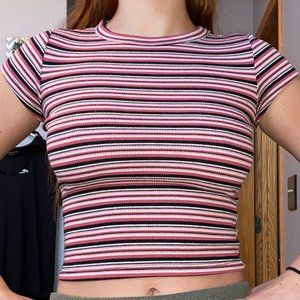 STRIPED CROP TOP